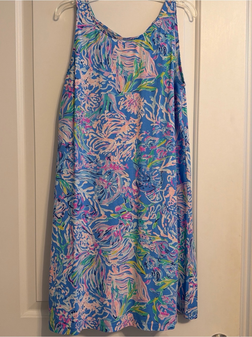 Lilly Pulitzer Blue Floral-Print Mini Dress